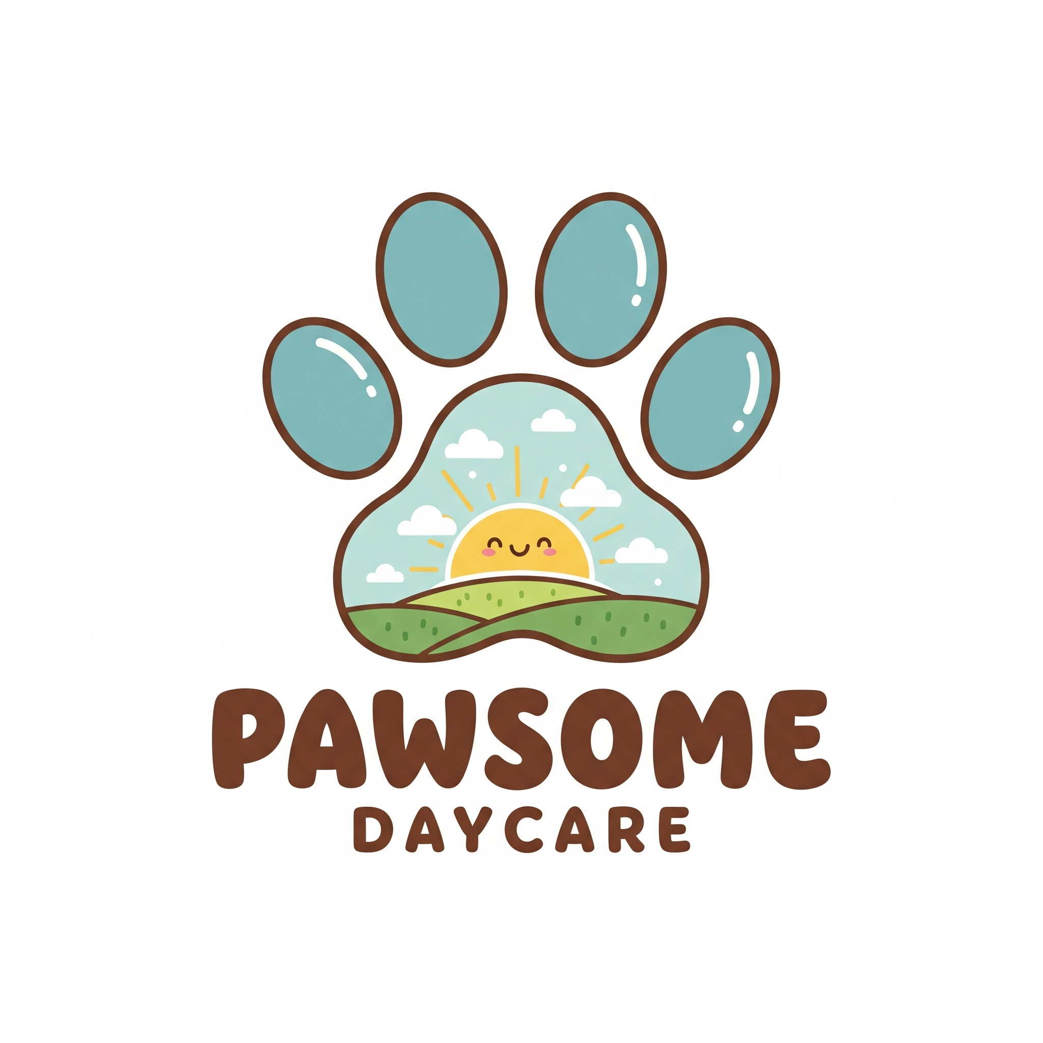 Pawsome Daycare Logo